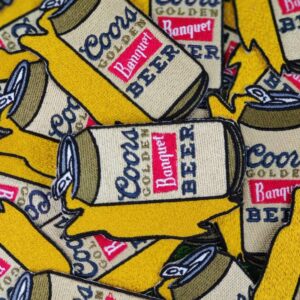 Coors Beer Can Spill Embroidered Patch!