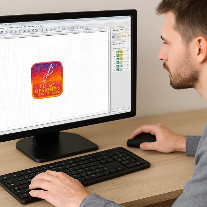 Digitized Rose Patch