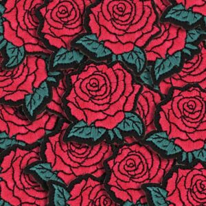 Rose Embroidered Patches For Trucker Hat!